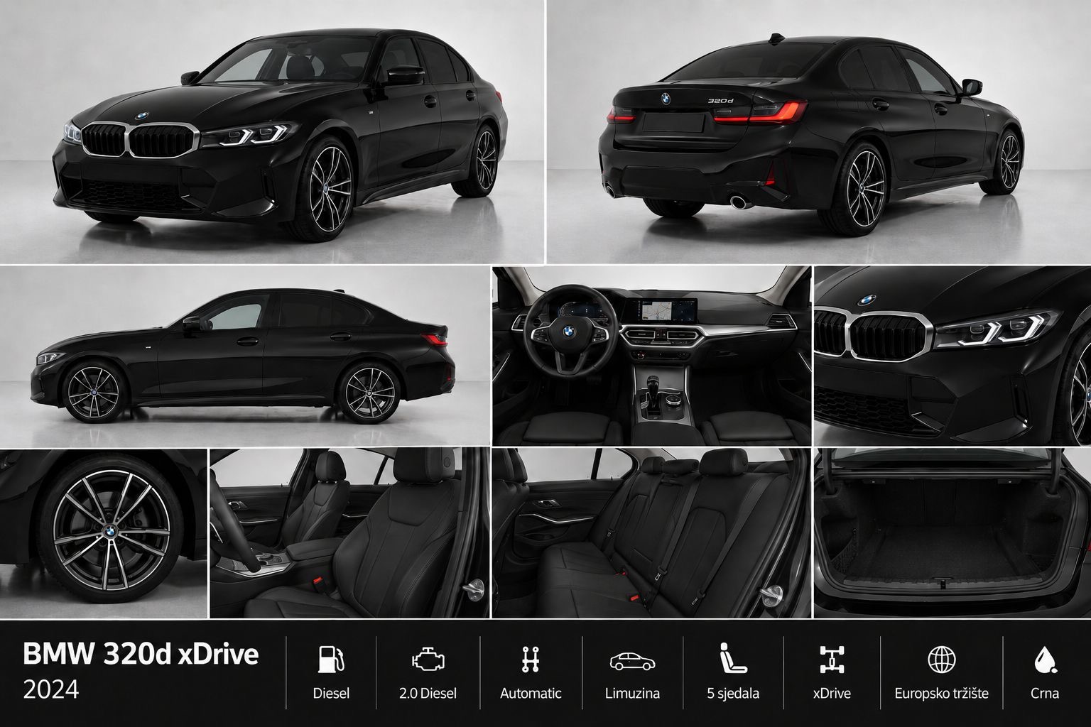 BMW 320d xDrive za najem pri MAX PREMIUM RENT